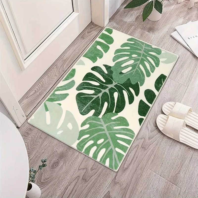 Bamboo Bath Mat - Turtle Backed Bamboo Printed Small Carpet