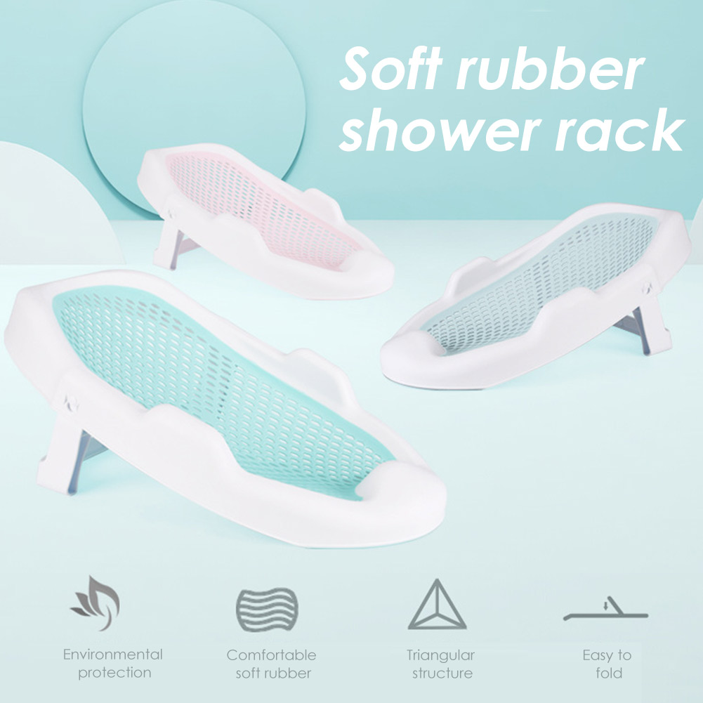 Bamboo Bath Mat - Newborn Adjustable Bath Net Seat Cushion