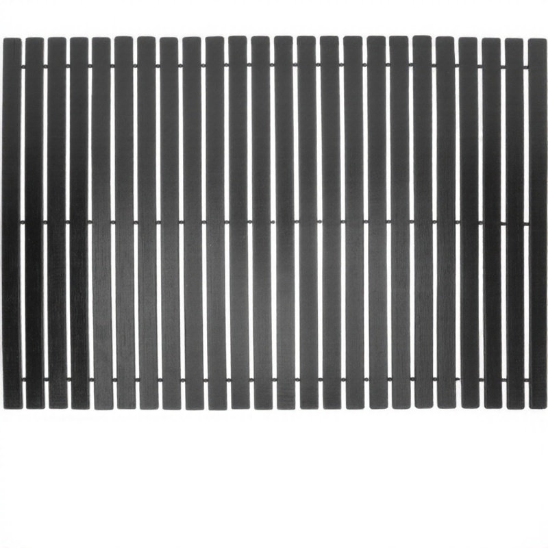Bamboo Bath Mat - Bamboo Bath Mat Non-Slip Fiber Shower