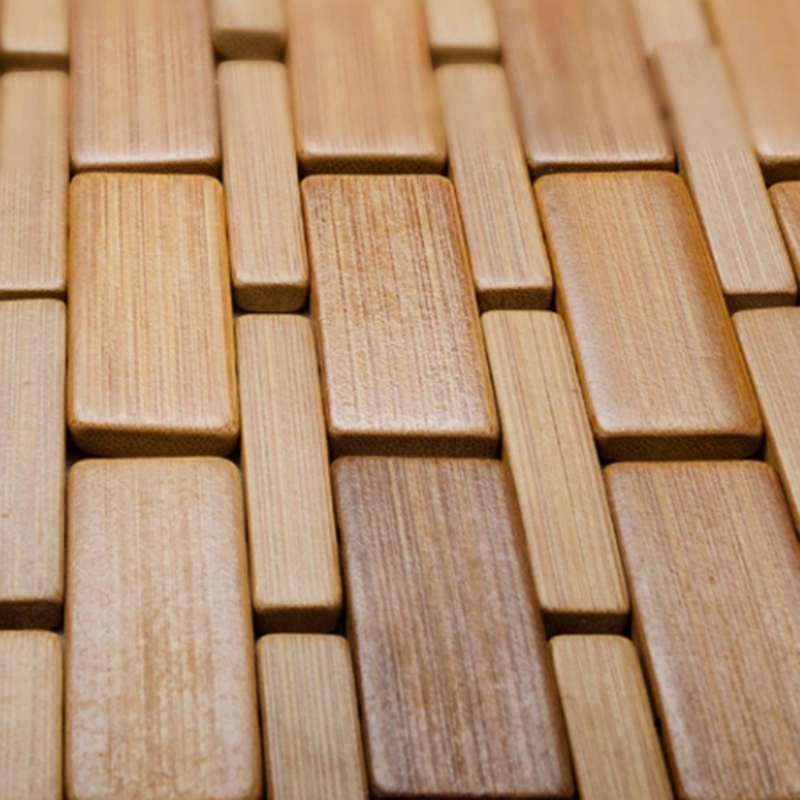 Bamboo Bath Mat - Teak Wood Bath Mat Feet Shower