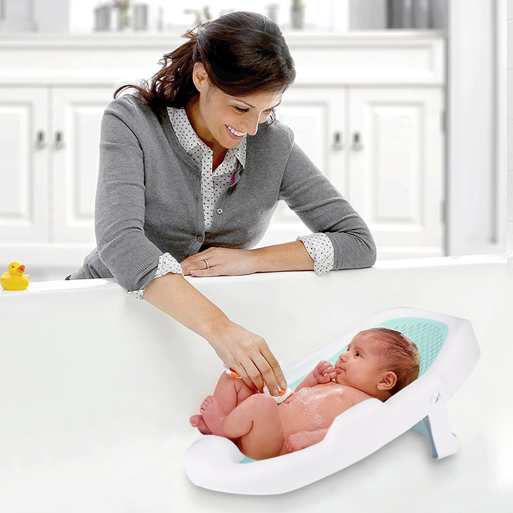 Newborn Adjustable Bath Net Se - Bamboo Bath Mat ulasan dan harga