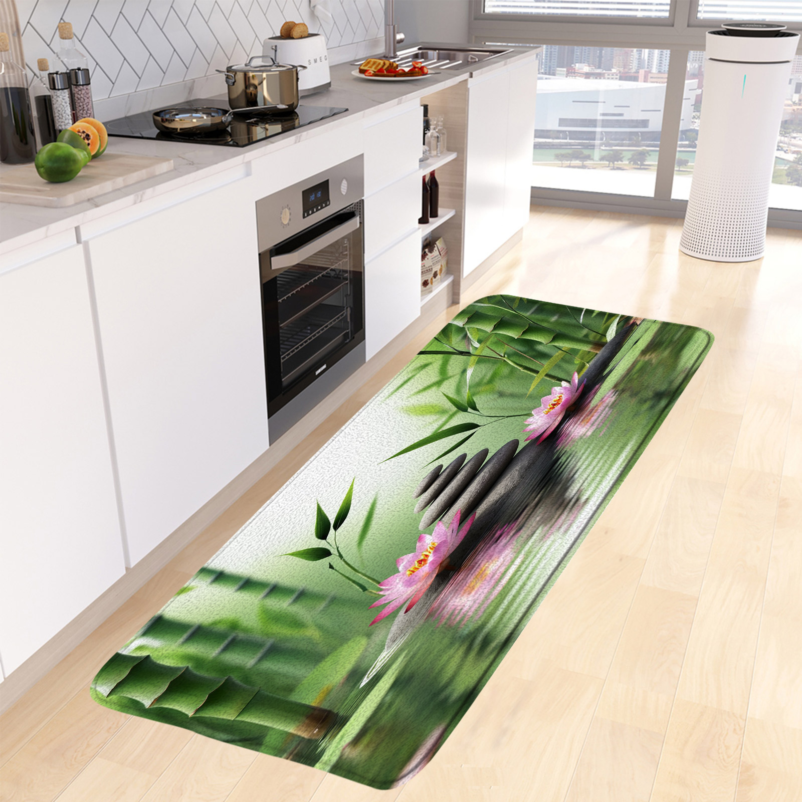Zen Green Bamboo Bath Mat Pink - Bamboo Bath Mat ulasan dan harga