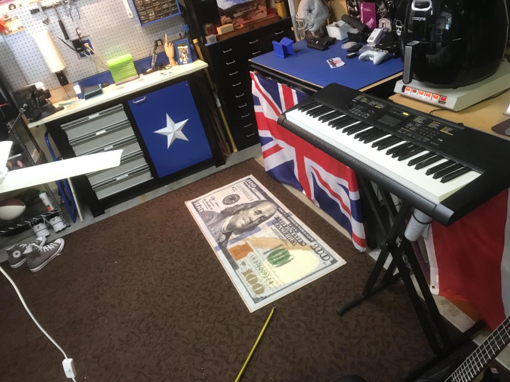 100 Dollar Bill Design Non-Sli - Bamboo Bath Mat ulasan dan harga