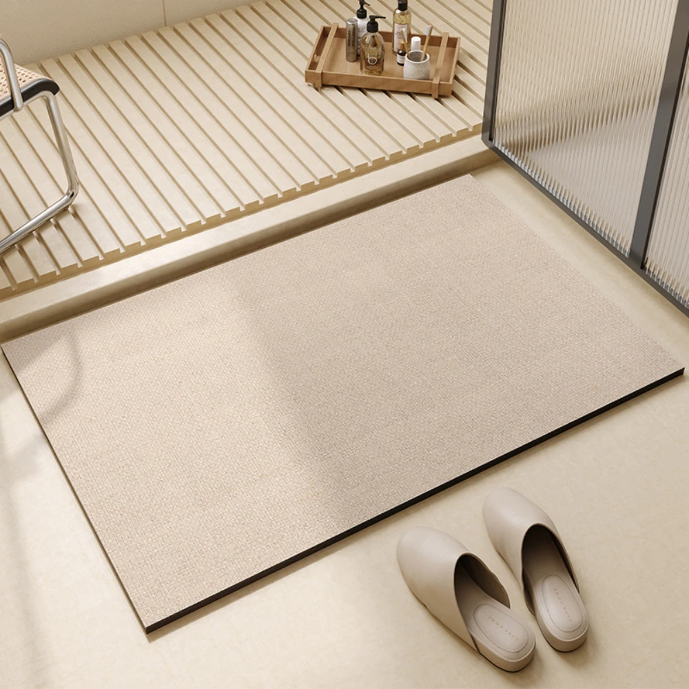 Light Coffee Geometric Line Di - Bamboo Bath Mat ulasan dan harga