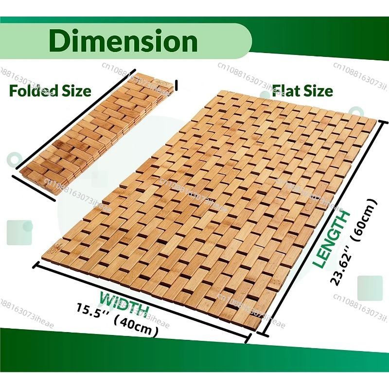 Bamboo Bath Mat for Bathroom F - Bamboo Bath Mat ulasan dan harga