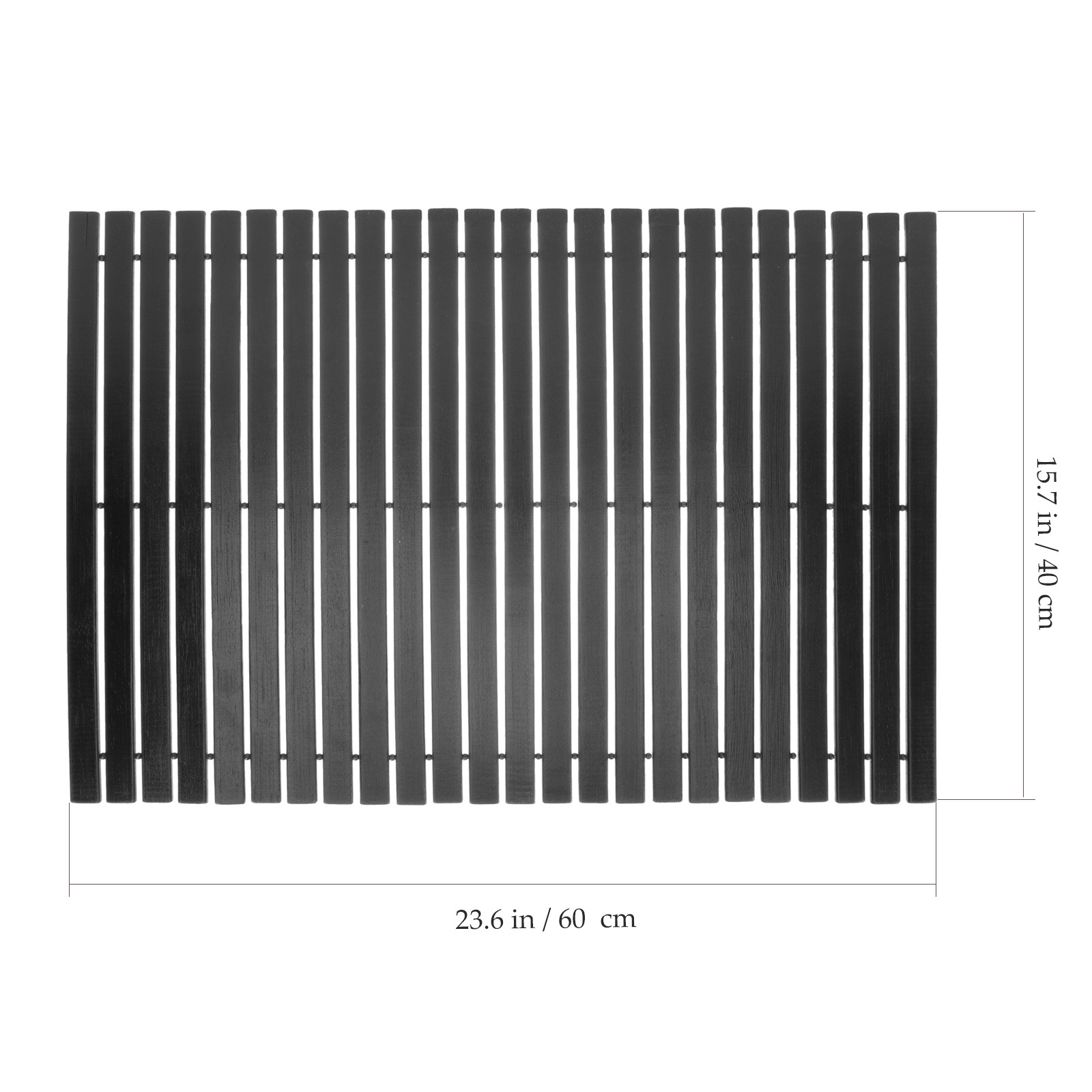 Bamboo Bath Mat Non-Slip Fiber - Bamboo Bath Mat ulasan dan harga